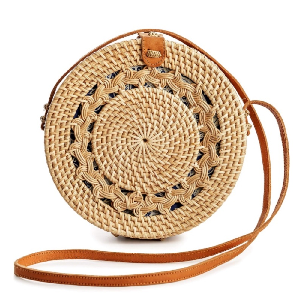 Handmade in Bali Straw Bags - Boho Wicker Purse